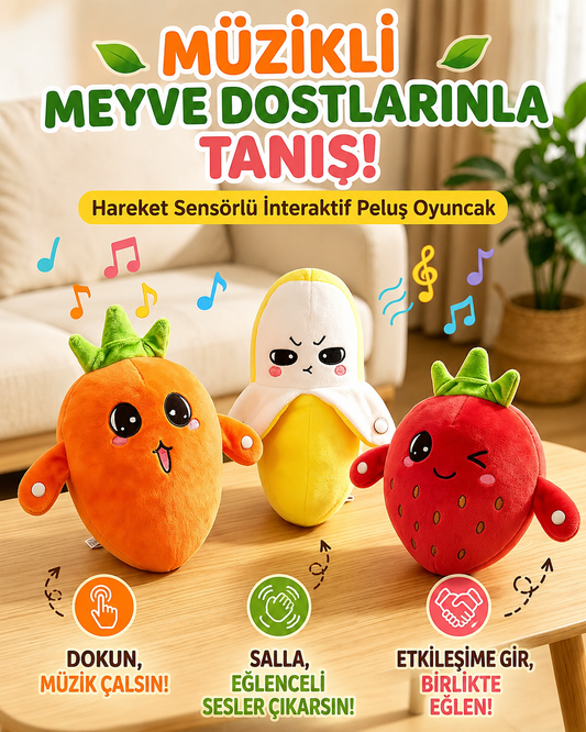 Müzik Notalı Meyveler